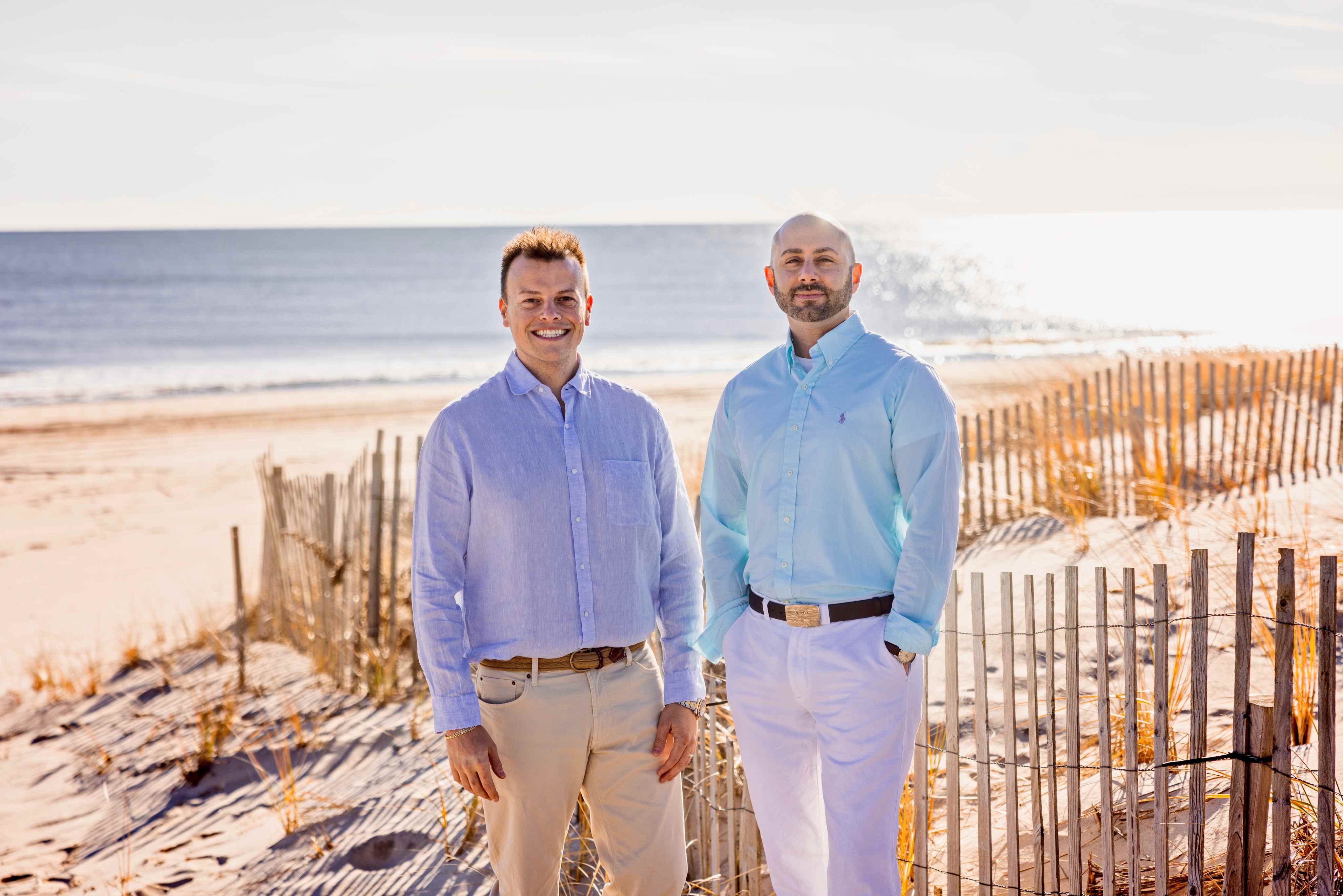 Dr. Jason and Dr. David on the beach